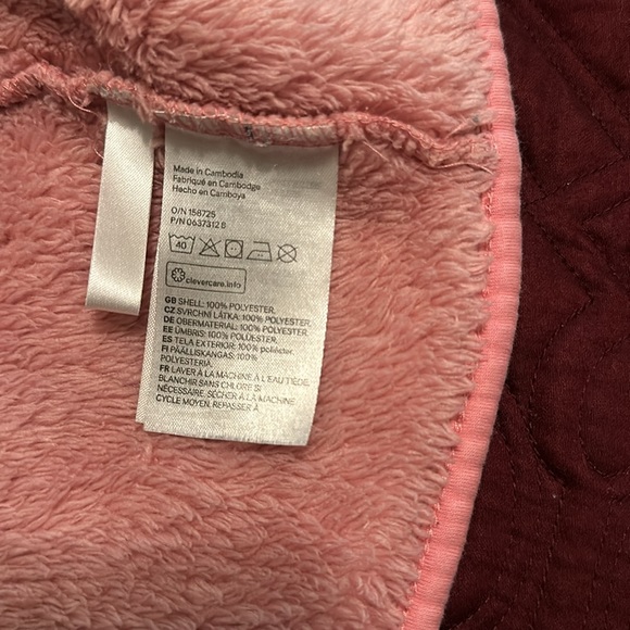 H&M Cute Fleece pink jacket for girls zipper closure size US 2-4Y - Picture 2 of 4